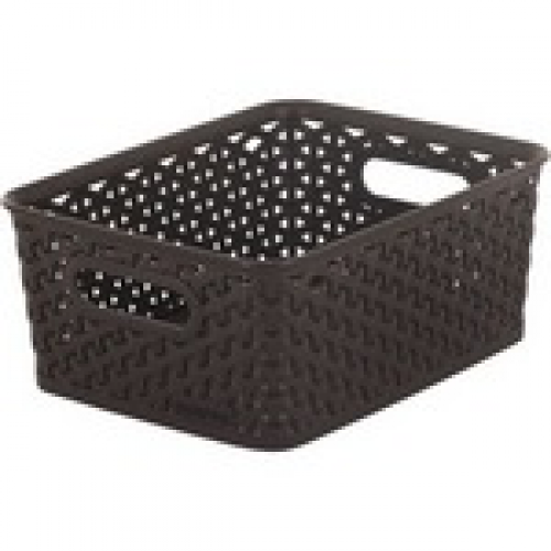 Basket with Handle 8L Black - Small