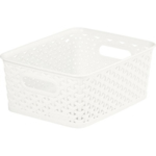 Basket with Handle 8L  White - Small