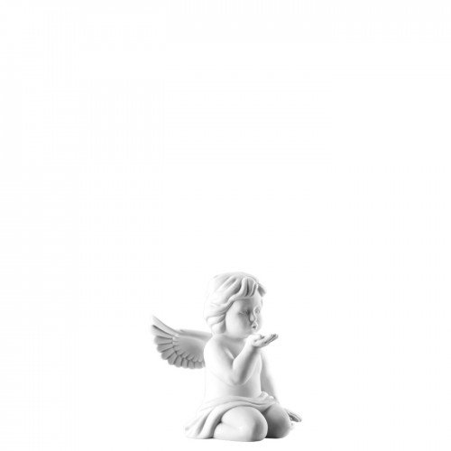 Angel kissing hand small White-mat