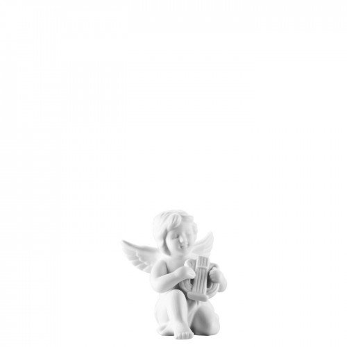 Angel with lyre small White-mat