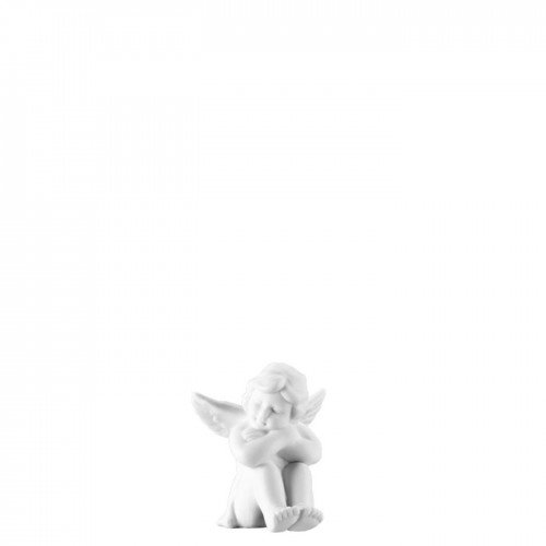Angel sitting small White-mat
