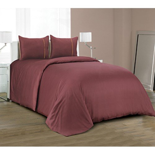 Madison Duvet Cover BROWN Double
